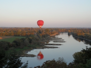 Vol en montgolfière sur la Loire
